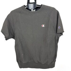 Champion Classic Gray Short Sleeve Sweatshirt Size M